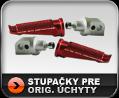 Stupačky pre originálne úchyty motocyklov pre jazdca aj spolujazdca. Stupačky pre originálne úchyty motocyklov pre jazdca aj spolujazdca.